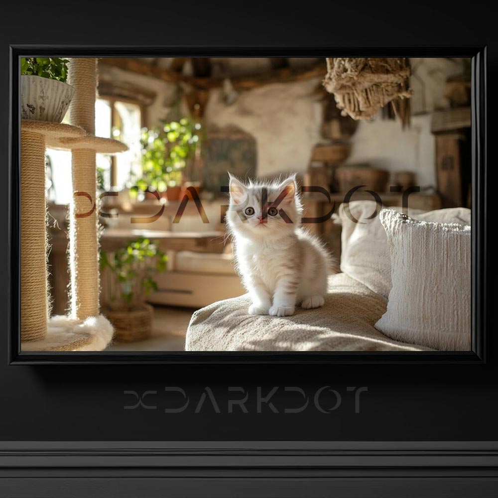 oyuncaklariyla oynayan yavru kedi fotograflari minik uc aylik kedi fotografi