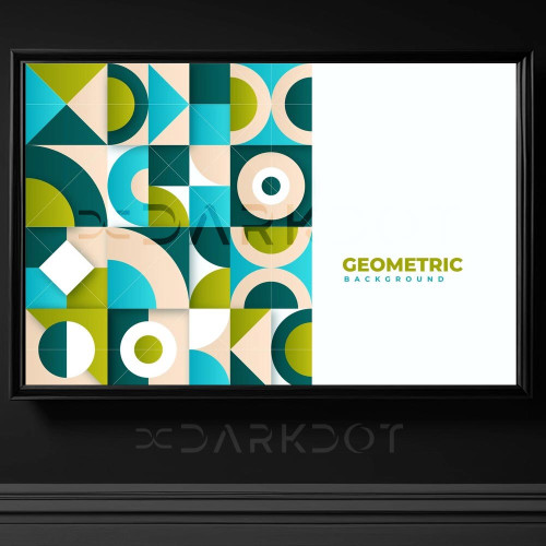 geometrik sekillerle abstract wallpaper background illustrasyon cizim