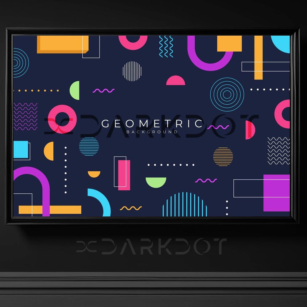 geometrik sekillerle wallpaper geometrik sekil cizim vektorel banner tema