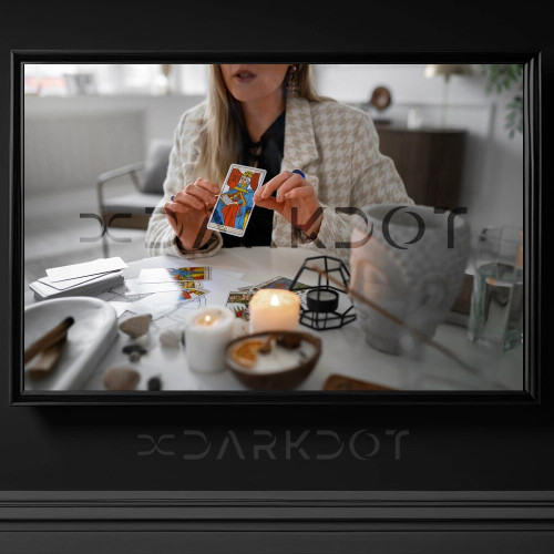 tarot fali bakan modern medyum fotografi falci kadin fotograf tarot kart