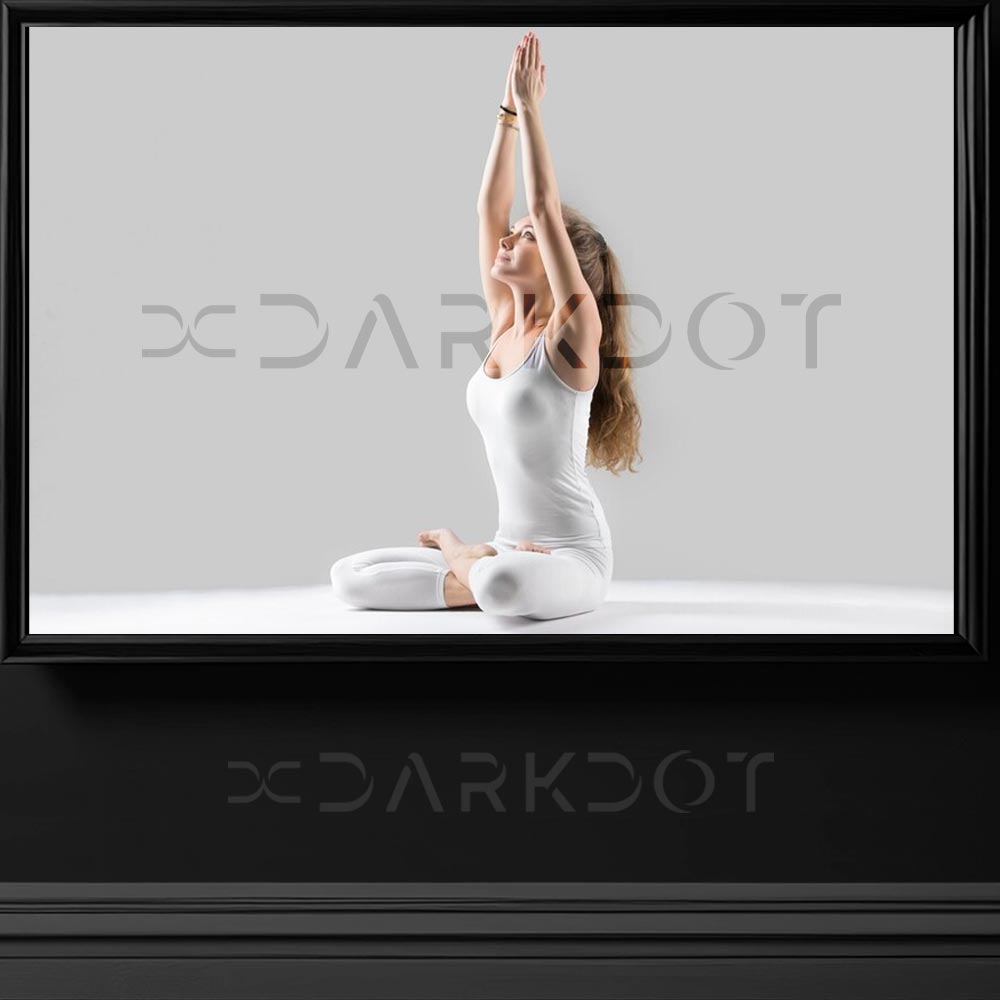 yoga meditasyon fotograflari yoga yapan genc kadin fit vucutlu sporcu