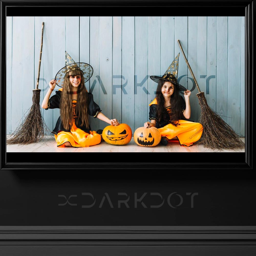 cadilar bayrami makyajli kucuk kizlar halloween tema kucuk kiz fotografi