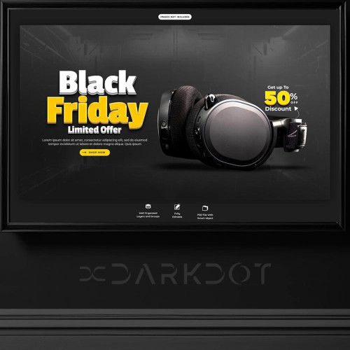 black friday reklam banner tasarimi alisveris kampanya tanitim tasarimi indir