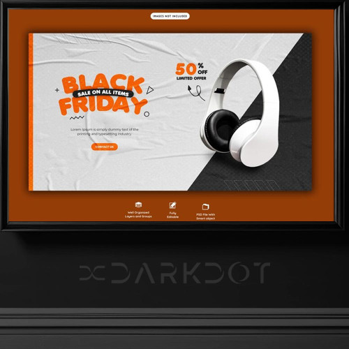 black friday indirim kampanya billboard tasarim afis poster sablonu indir