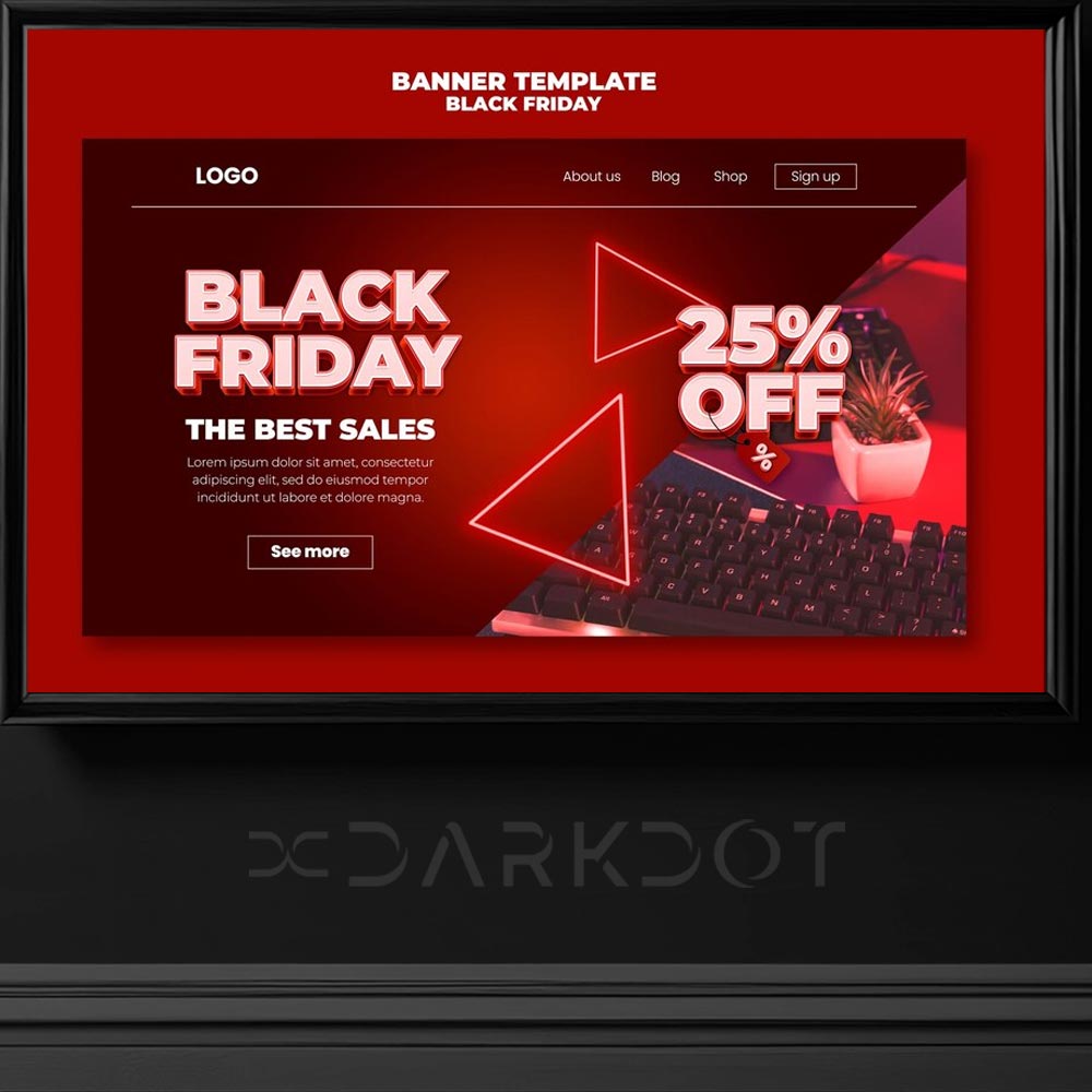 black friday billboard afis poster reklam kampanya tasarim sablonlari indir