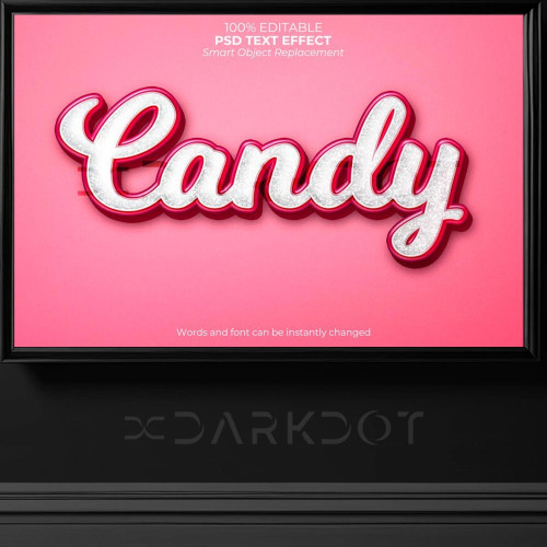 candy yazi tipi efekti seker tatli urunleri icin yazi tipi efekti candy text effect