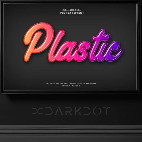 plastik damla yazi efekti plastik kabartma 3d yazi efelti plastic text effect indir