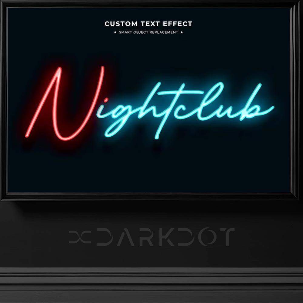 neon night club yazi efekti gece kulubu tabela yazi efekti indir neon text effect