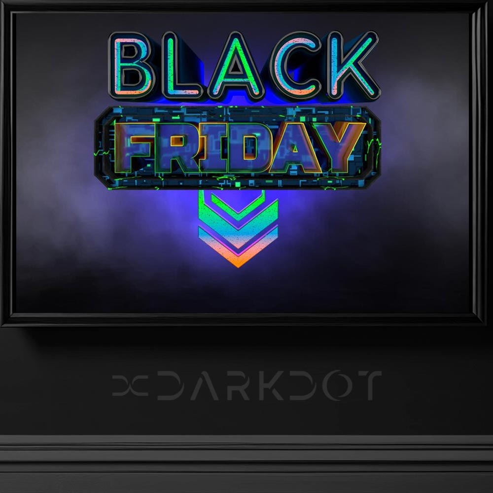 black friday neon yazi tipi efekti indir black friday neon text effect download