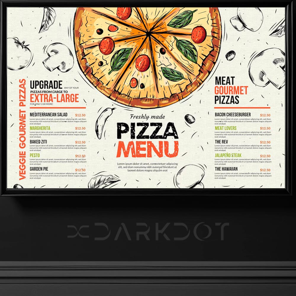 pizza menu tasarimlari pizza restaurant fiyat menusu hazir tasarimlari indir