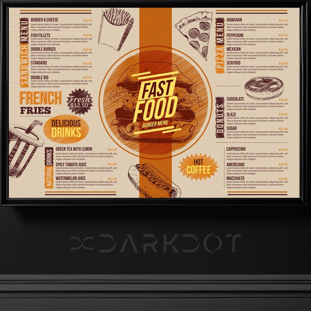 fast food amerikan menu tasarimi hamburger amerikan menu tasarimlari indir