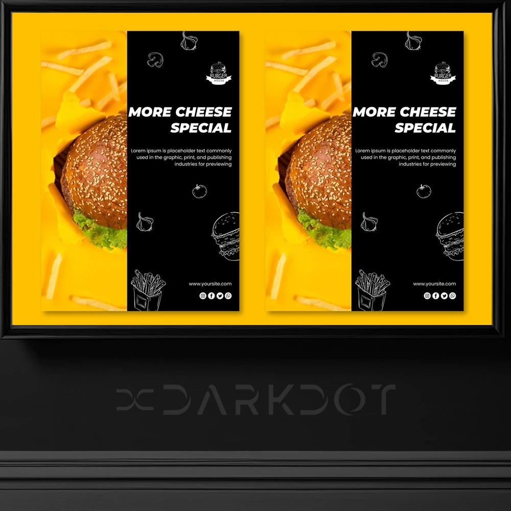 hazir hamburger menu afis poster tasarim sablonlari fast food sosyal medya tasarimi