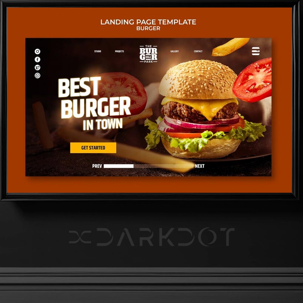 hazir hamburger fast food afis poster sosyal medya tasarim sablonlari indir