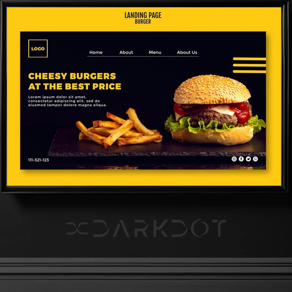 hazir hamburger fast food afis poster tasarim sablonlari burger sosyal medya tasarim