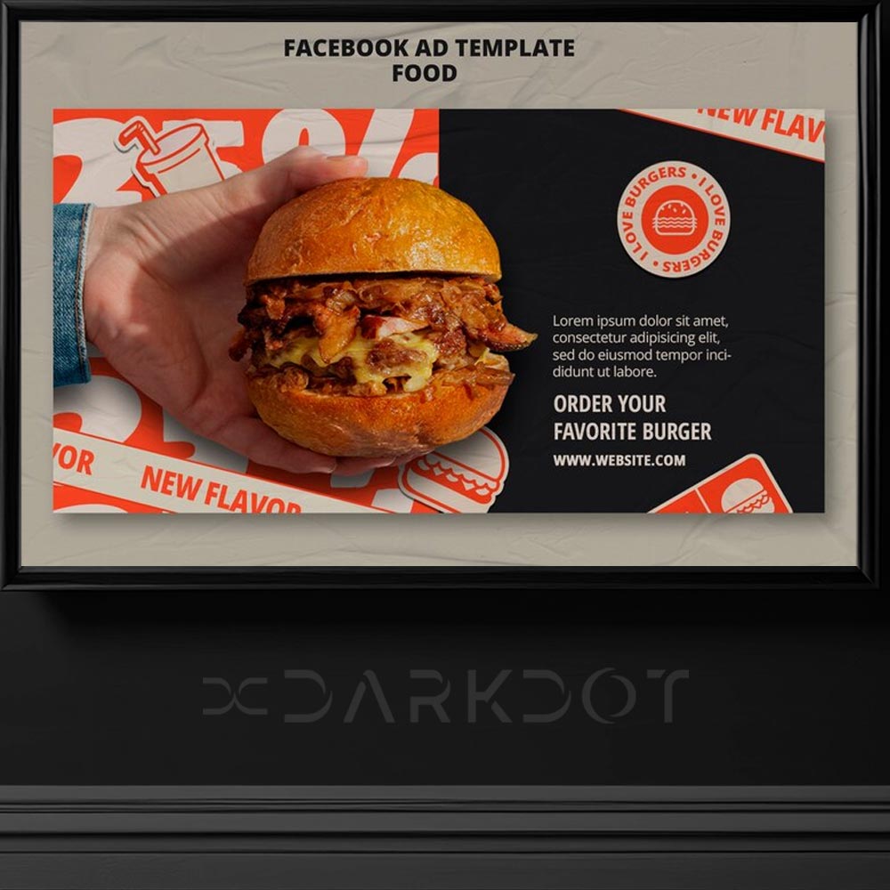 hazir hamburger tasarim sablonlari fast food burger sosyal medya post sablonlari indir