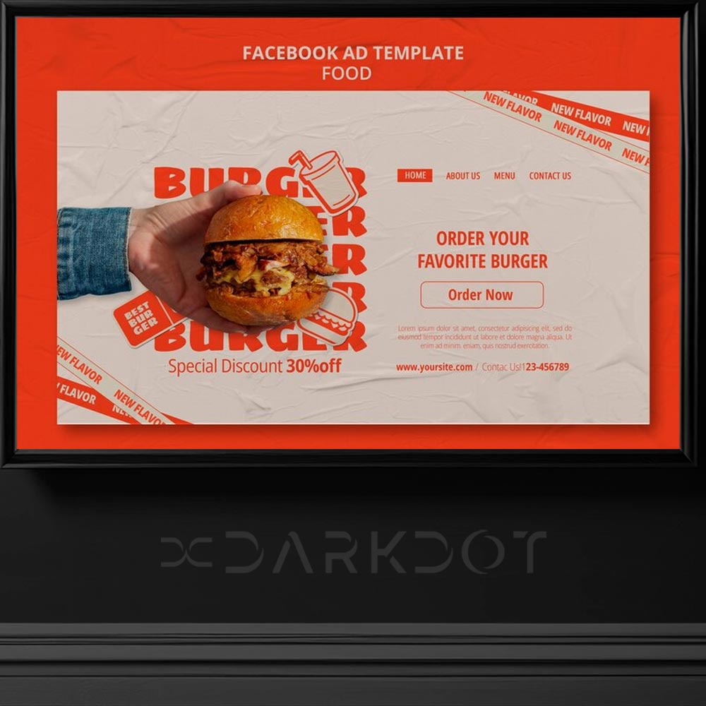 hazir fast food hamburger reklam tasarim sablonlari burger reklam ornekleri indir