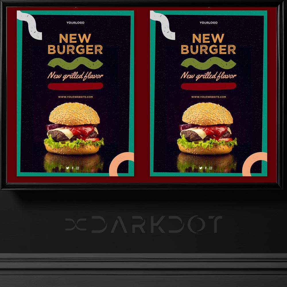 hazir hamburger poster tasarim sablonlari hazir burger fast food tasarim ornekleri