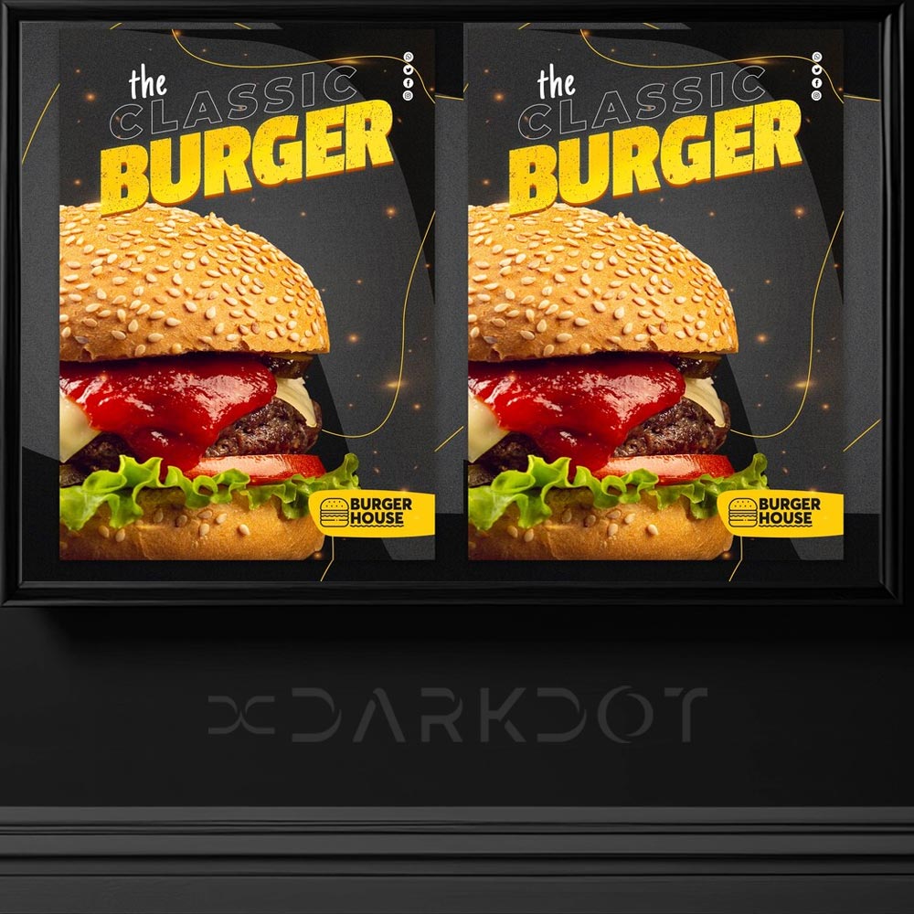 hazir hamburger reklami tasarim sablonlari hamburger afis poster tasarimi indir