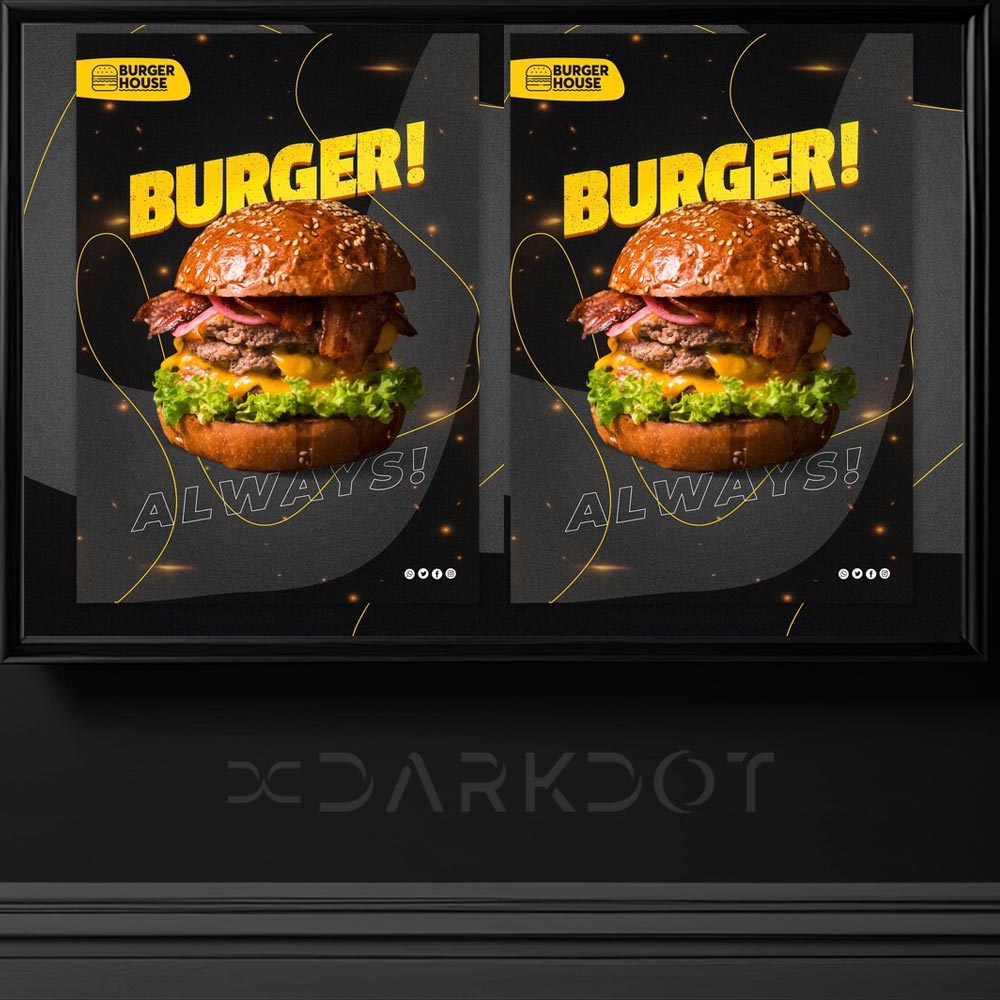 hazir hamburger tasarim afis poster sablonlari hamburger reklam afis tasarimlari