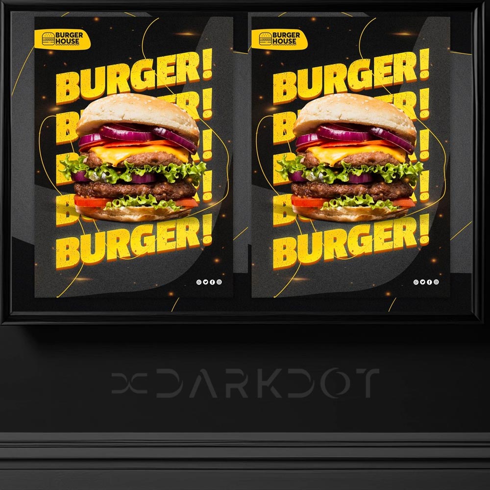 hazir hamburger reklam tasarim sablonlari burger fast food afis poster tasarim ornek