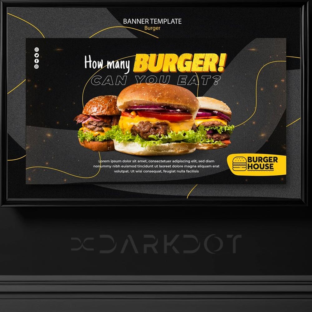 hazir hamburger reklam tasarimlari hazir fast food sosyal medya tasarim sablonlari