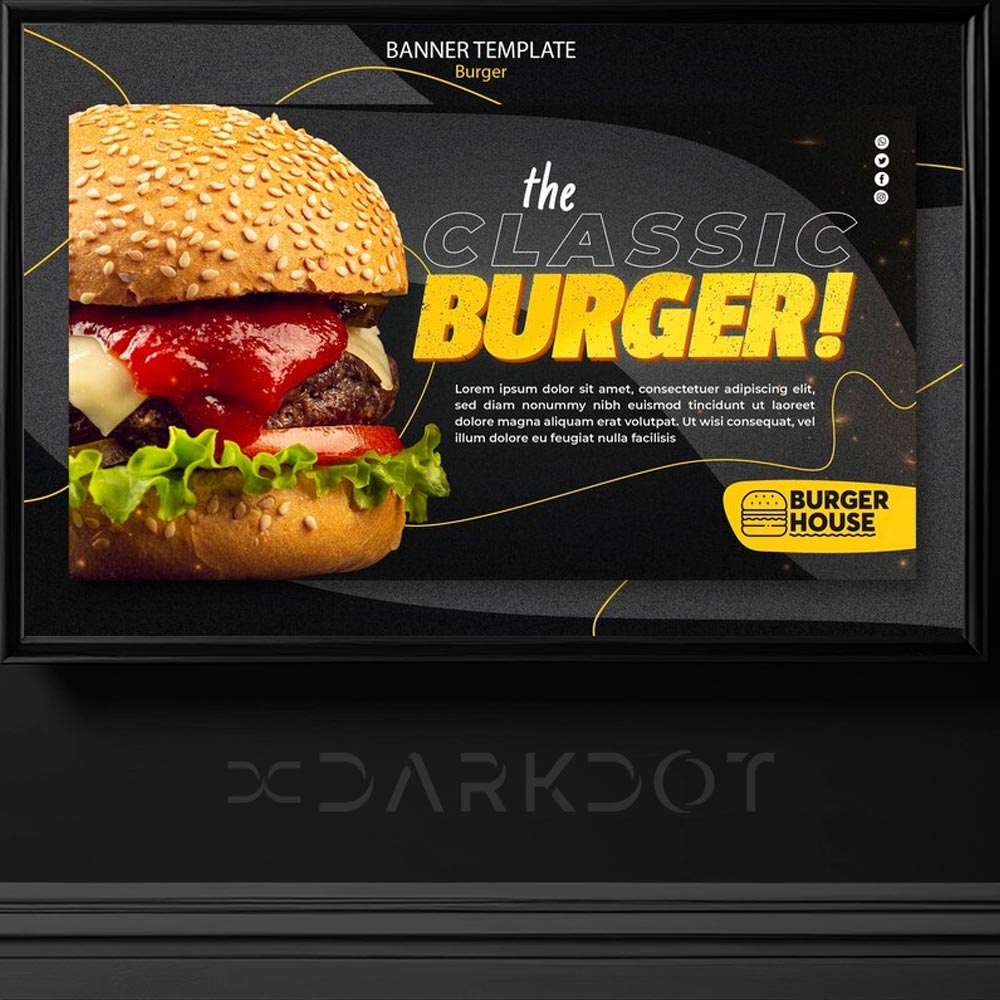 hazir hamburger reklam tasarimlari hamburger billboard fast food tasarim sablonlari