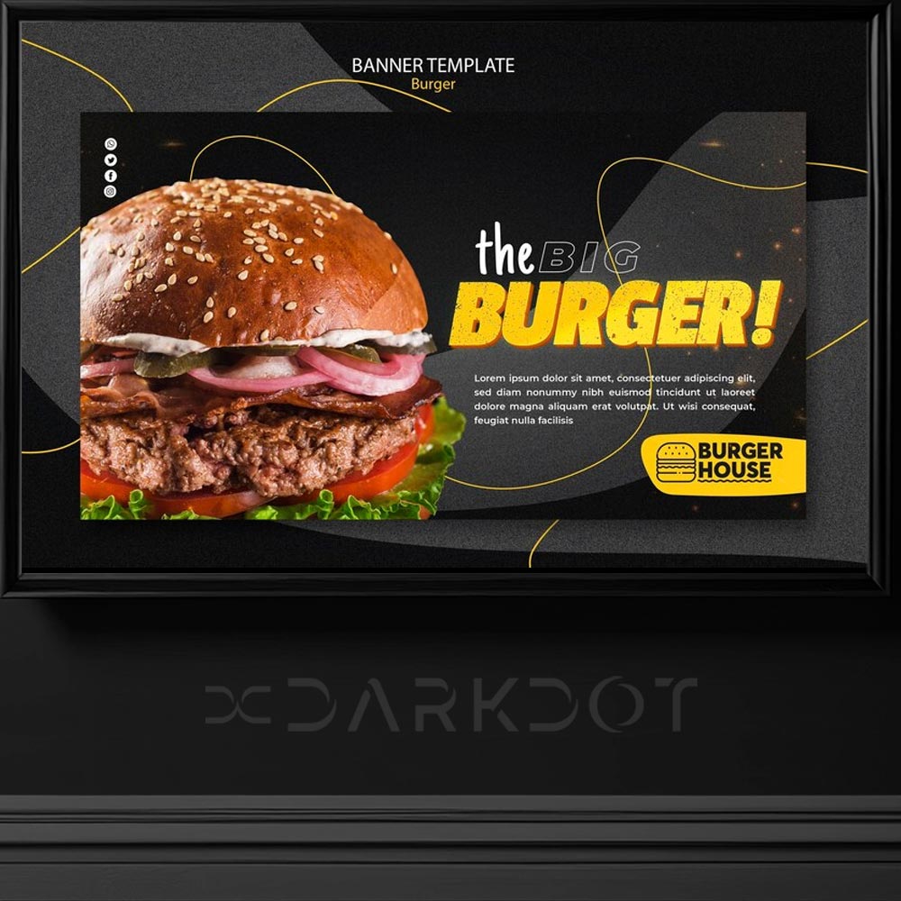 hazir hamburger fast food reklam afis poster tasarim sablon ornekleri indir psd format