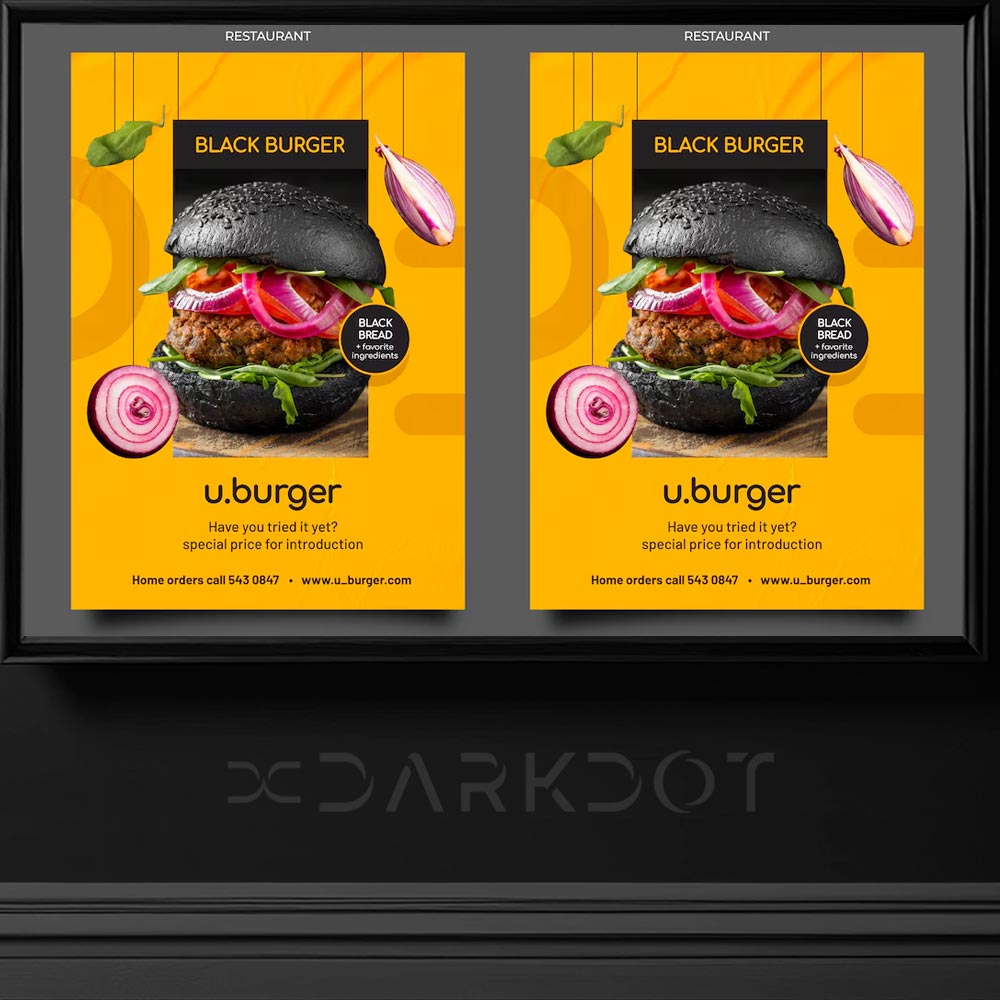 hazir hamburger fast food reklam tasarim sablonlari modern hamburger tasarimlari