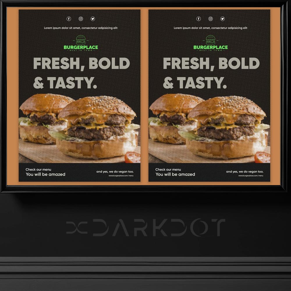 hazir hamburger afis poster tasarimlari fast food burger afis reklam tasarim sablonlari