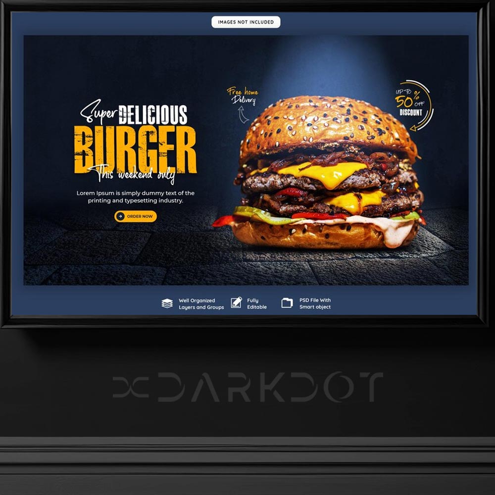 hamburger reklam tasarim sablonlari hamburger billboard afis poster tasarimlari indir