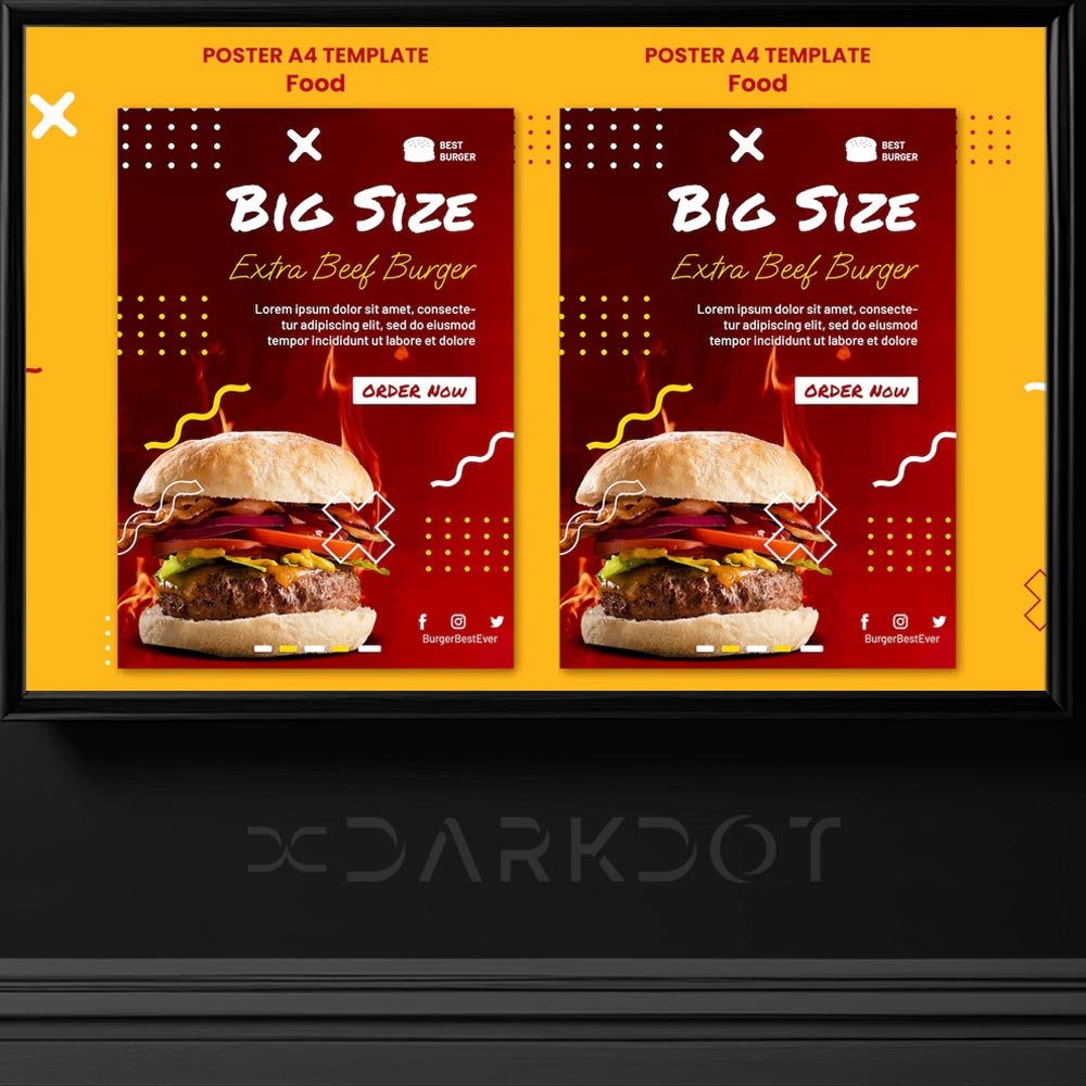 hamburger reklam tasarim sablonlari fast food reklam tasarim afis poster ornekleri