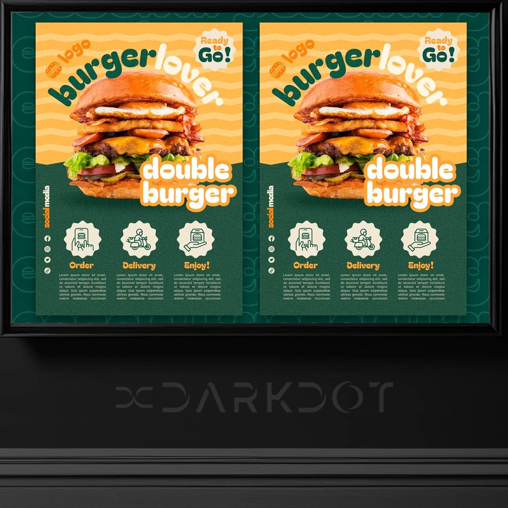 hamburger afis poster tasarim sablonlari indir hazir fast food reklam tasarimlari indir