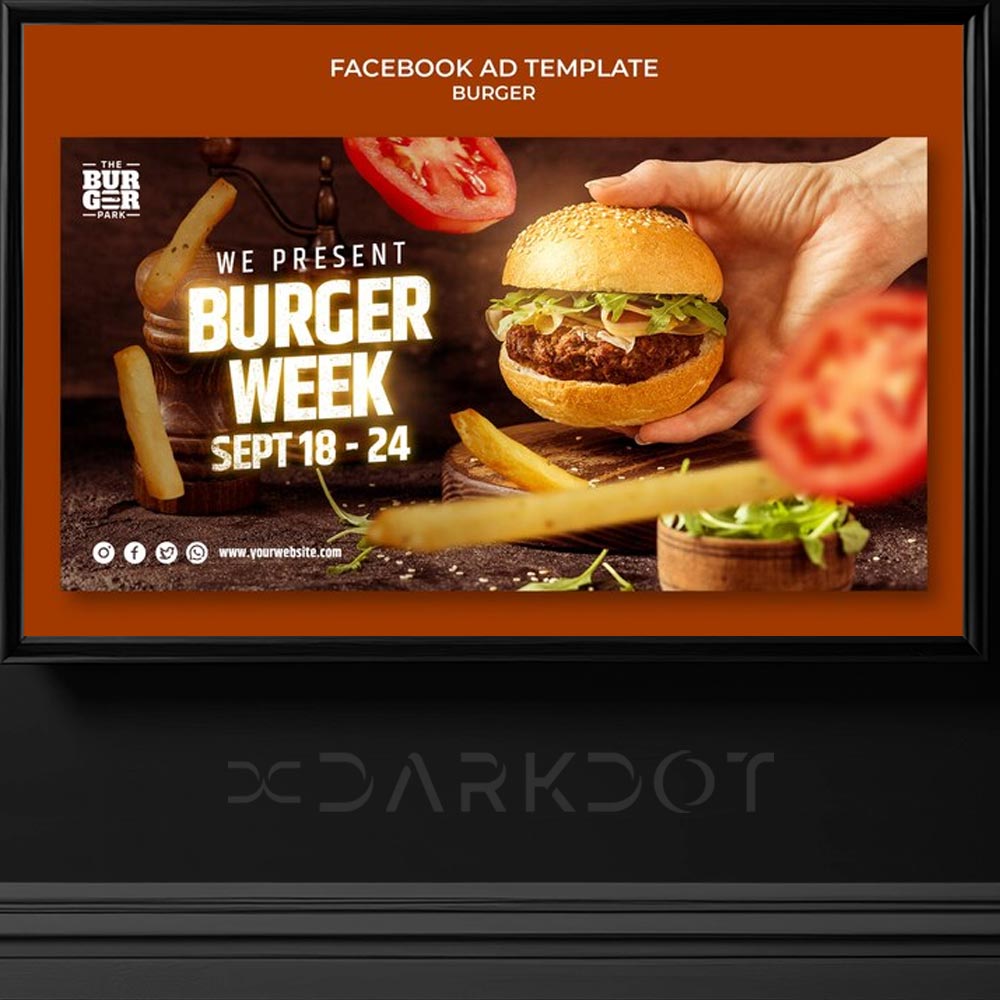 hazir hamburger reklam afis poster tasarimi fast food hazir reklam tasarim sablonlari