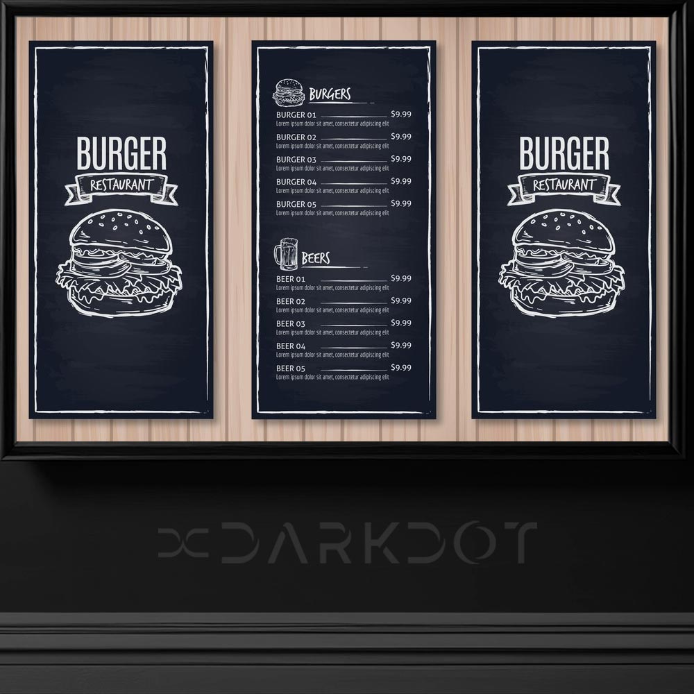 hazir cafe fast food hamburger menu sablonlari cafe menu tasarim ornekleri indir