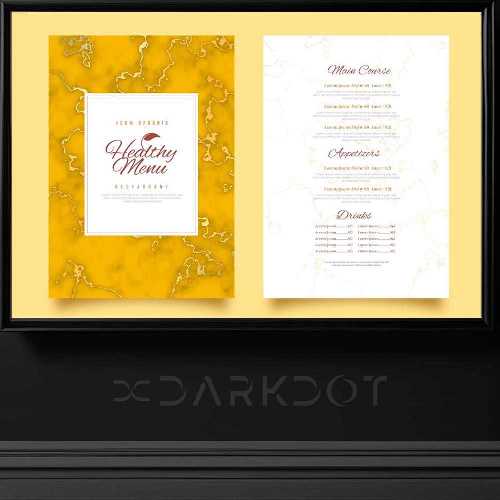 minimal yemek menusu sablonlari sade desenli cafe restaurant menu tasarim ornekleri