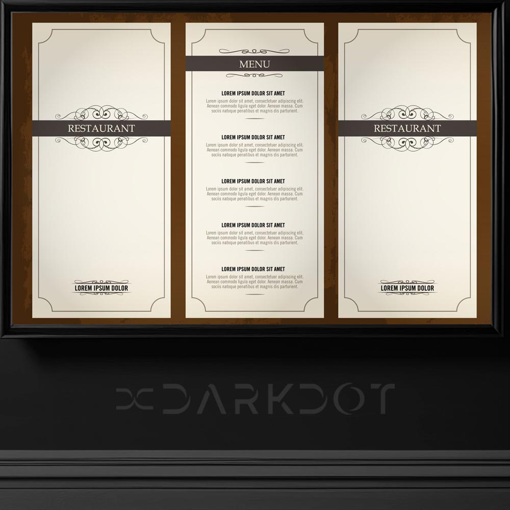 retro yemek menusu tasarim sablonlari vintege restaurant menu tasarim sablonlari