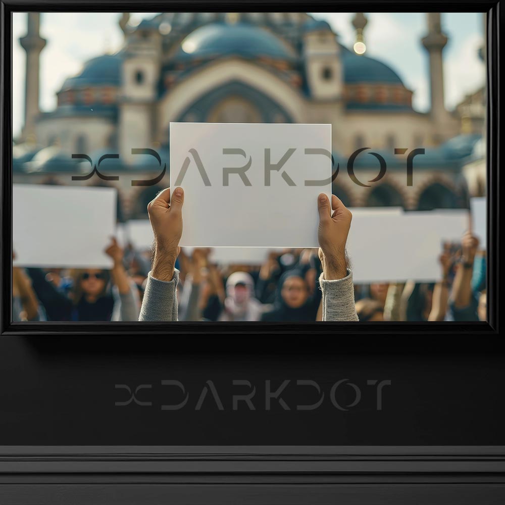 elinde pankart tutan protestocu insanlar bos pankart tutan insan pankart template