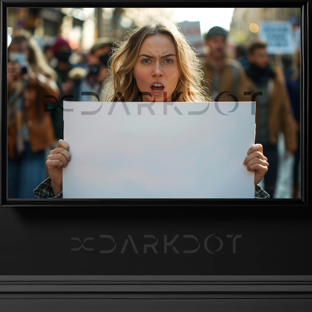 protesto fotograflari elinde pankart tutan kadin protesto yuruyus slogan fotograflari