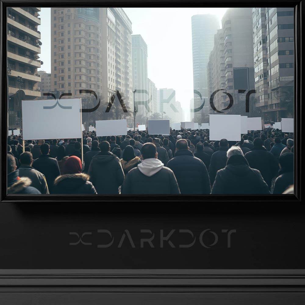 yuruyus yapan protestocu fotograflari caddeleri dolduran protestocu gostericiler