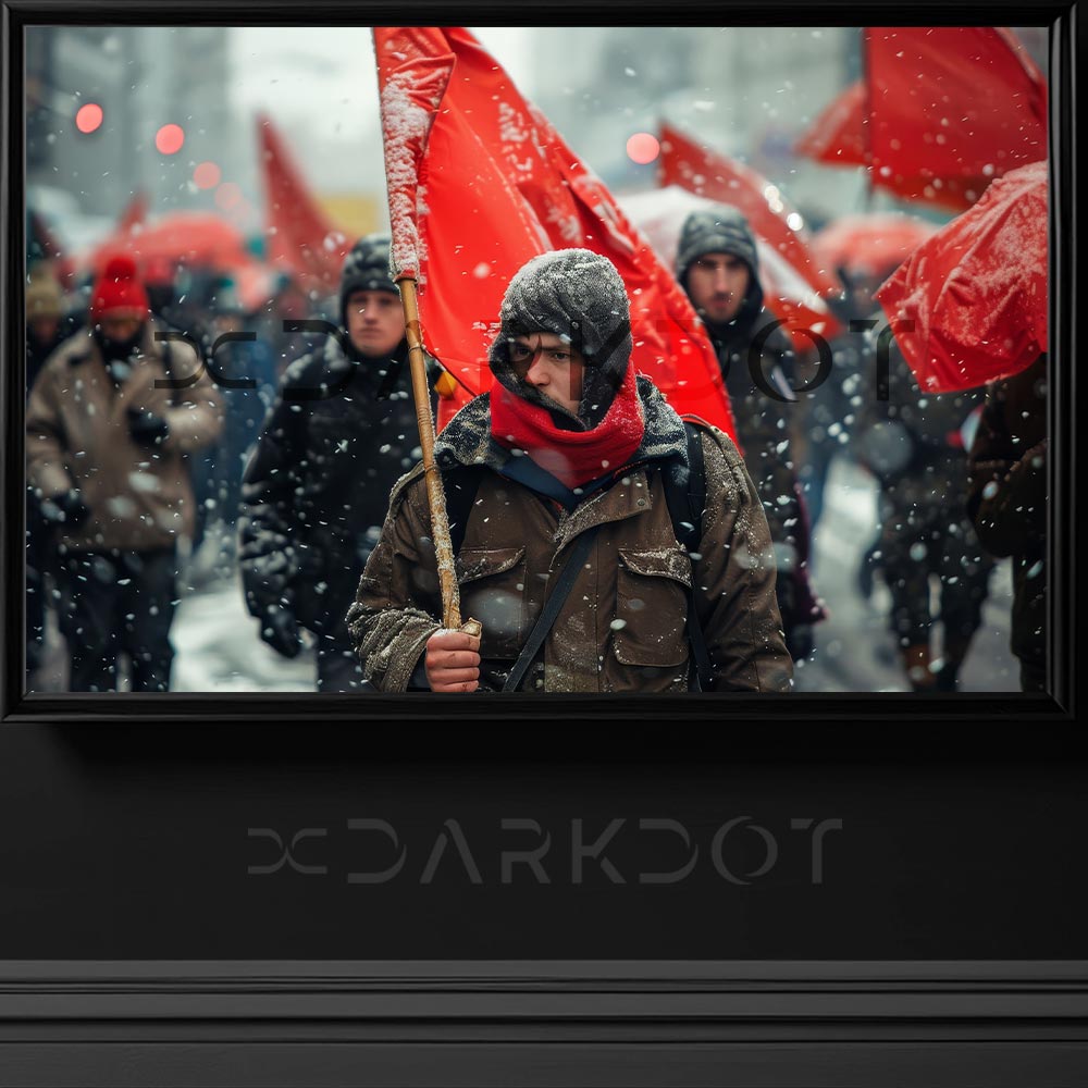 elinde bayraklarla yuruyus yapan gosterici fotograflari protesto gosterici resimleri