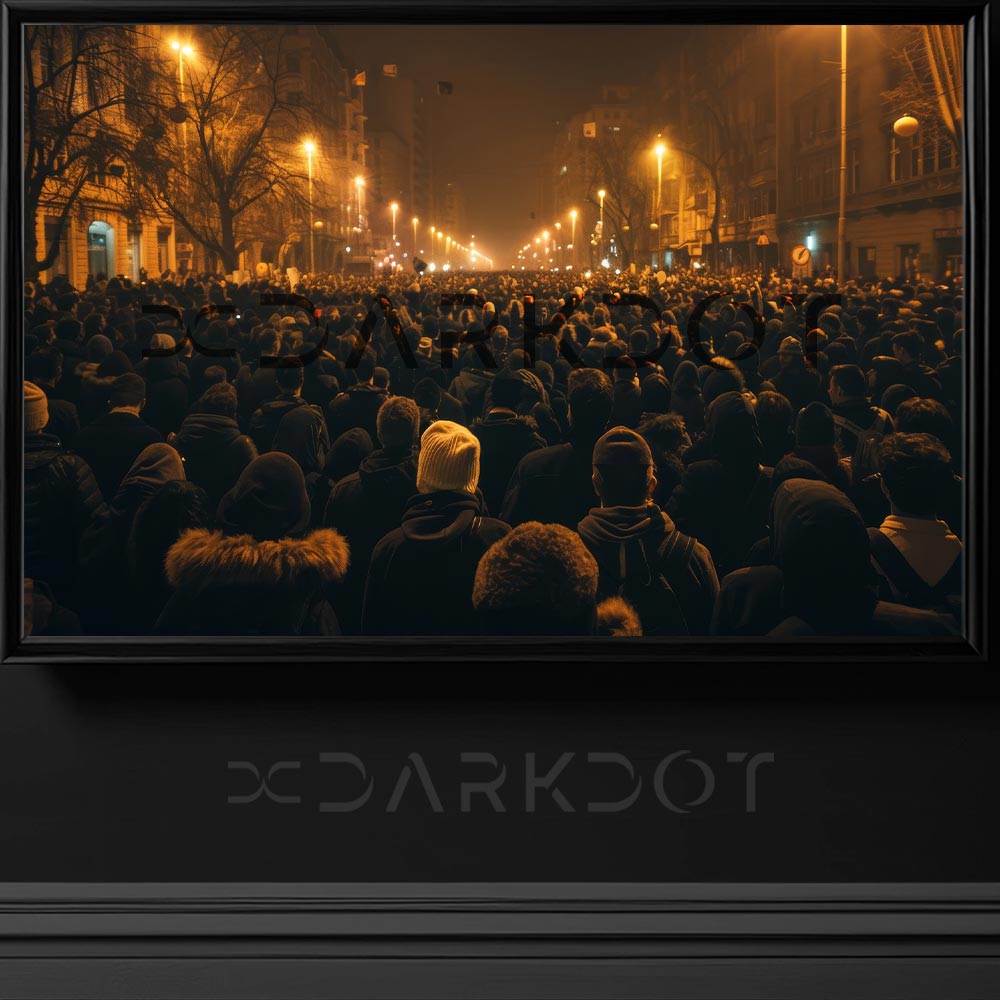 gece gosteri yapan protestocular gece sokaklari dolduran protestocu gostericiler