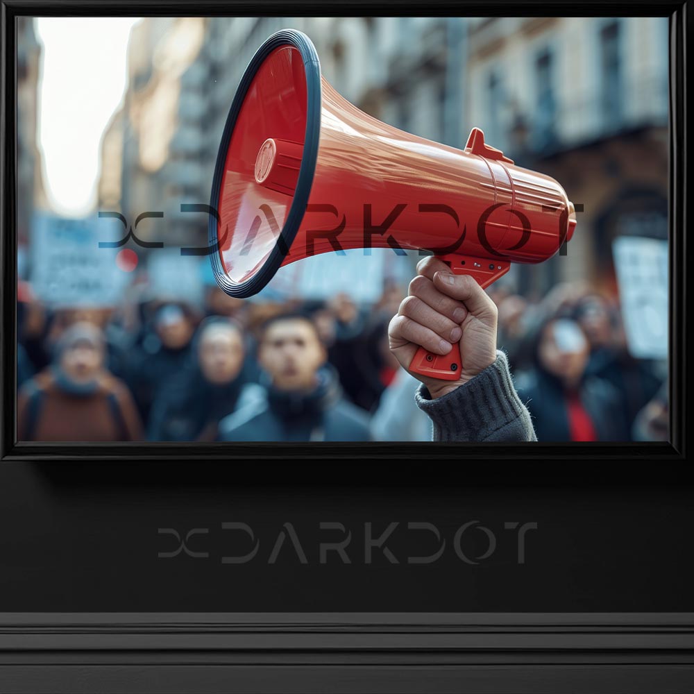 slogan atan protestocular sokaklarda slogan atip yuruyus yapan gosterici fotografi indir