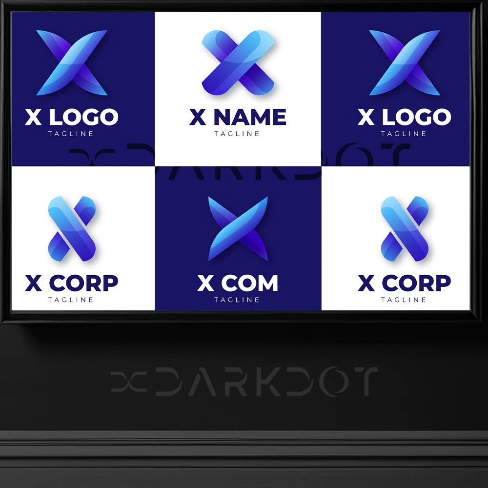 x harfi logo tasarimi x logo template x harfiyle hazirlanmis kurumsal logo tasarimi