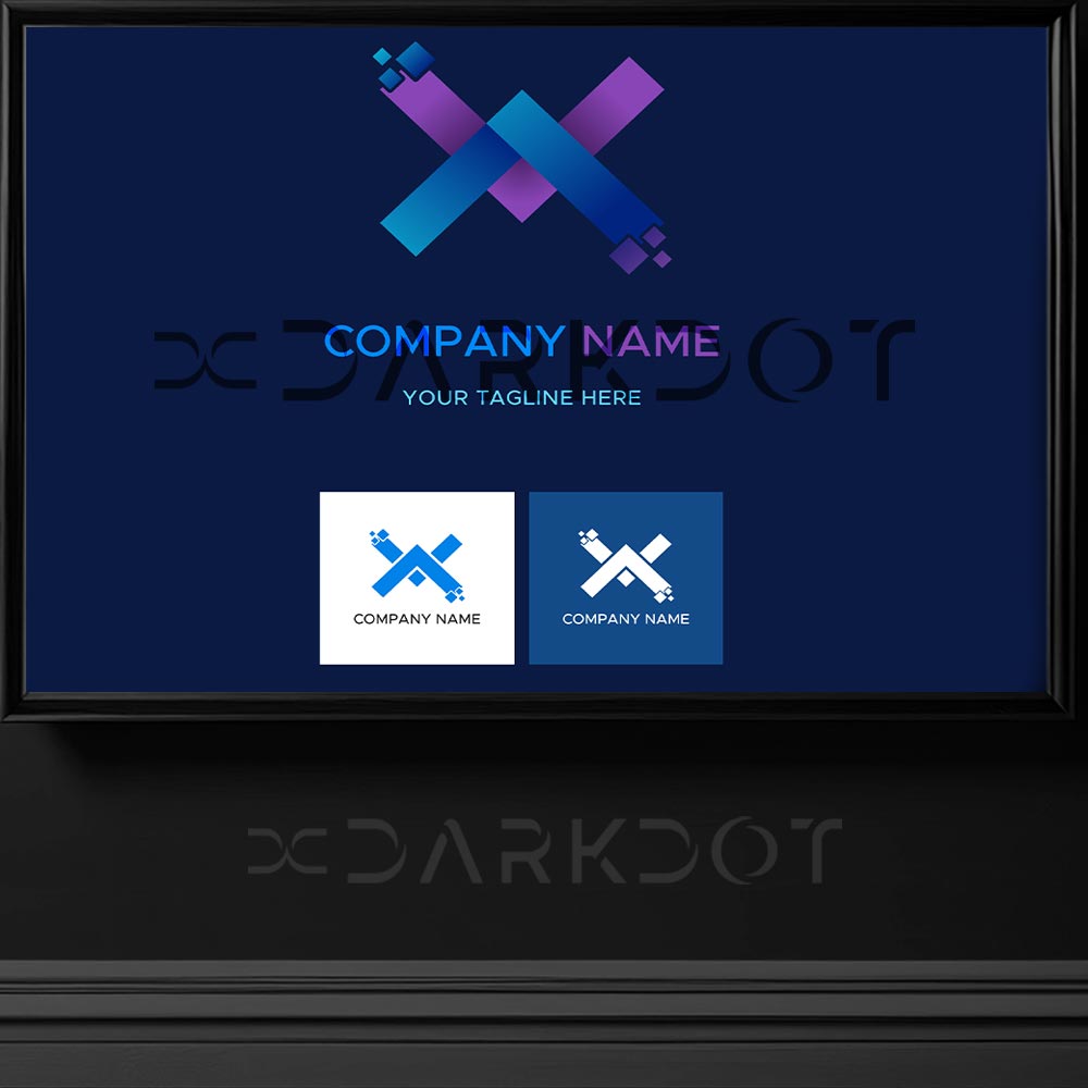 x harfi logo tasarimi kurumsal dijital x harfi logo data center x logo tasarimi