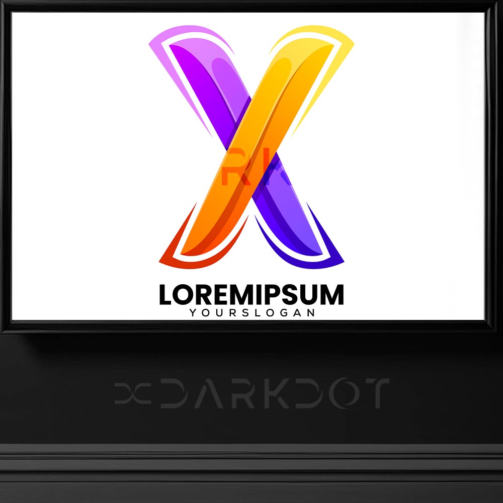 x harfi logo tasarimi x harfi logo ornekleri x logo template x kurumsal logo template