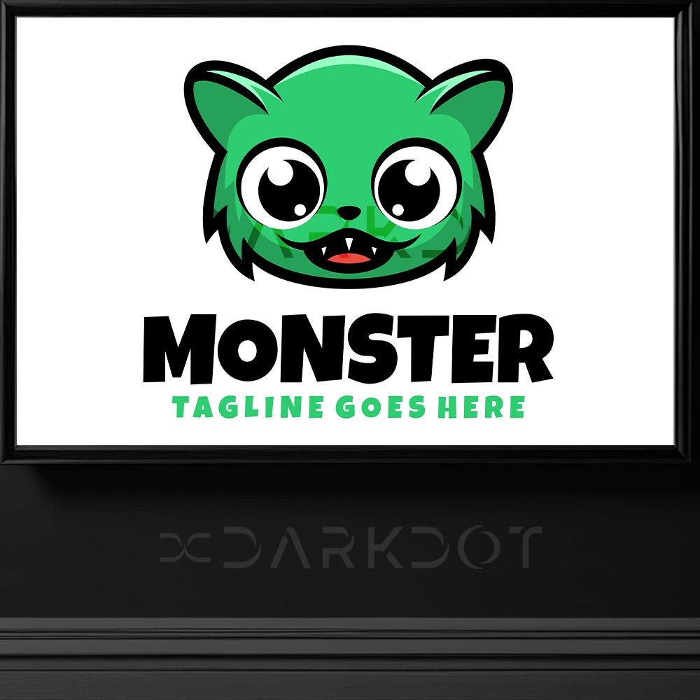 canavar logosu tasarimi monster logo template yaratik logo tasarimi