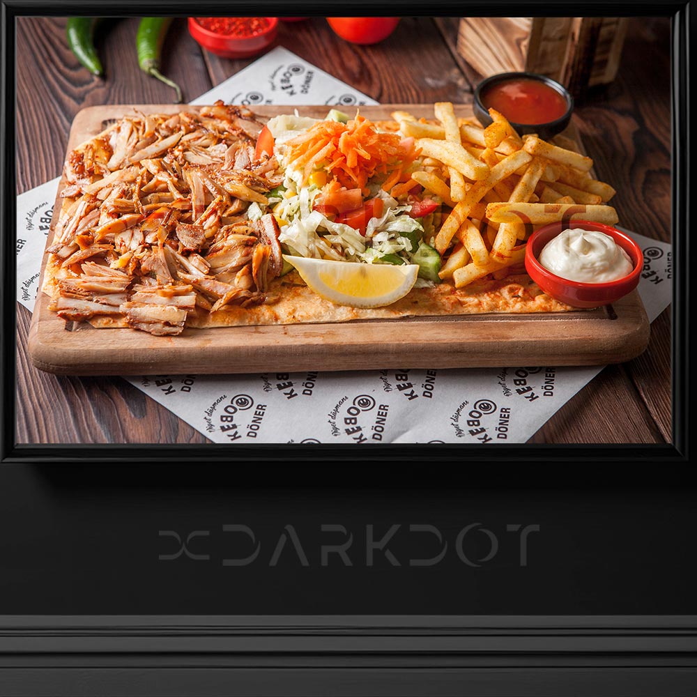 tavuk doner fotograflari doner resimleri tavuk doner menu ahsap servis