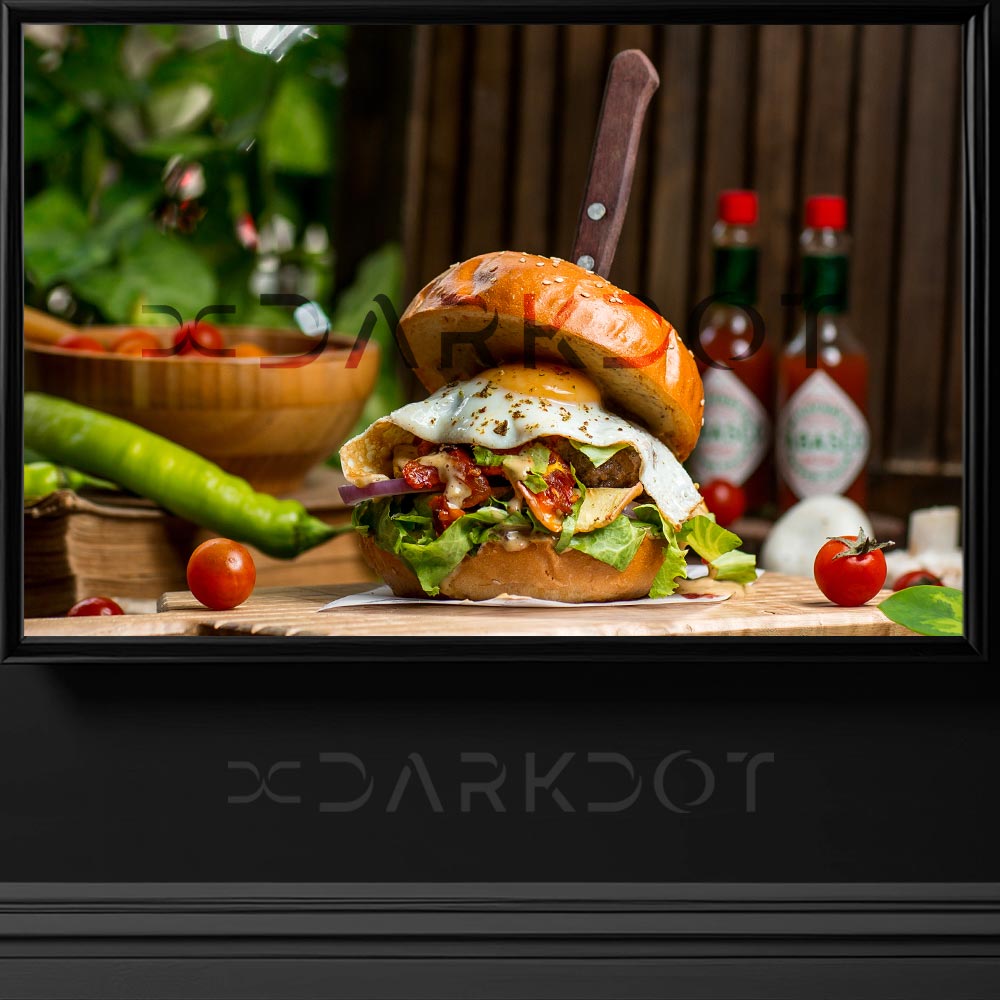 nefis hamburger fotografi yumurtali ev yapimi hamburger fotografi