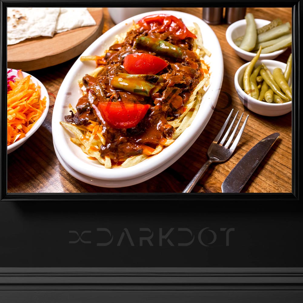 iskender fotografi iskender kebap fotografi tabakta yogurtlu iskender fotografi