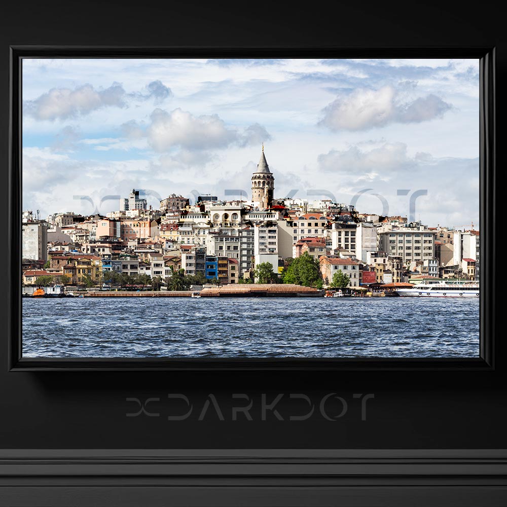 istanbul galata kulesi manzarasi denizden gorunum istanbul fotograflari